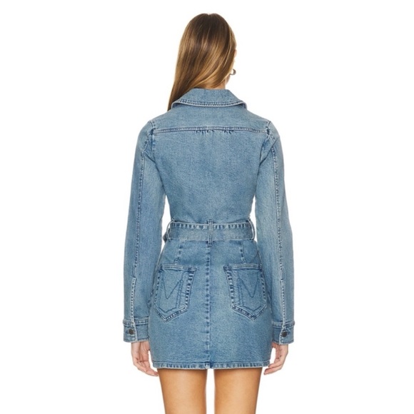 SHOW ME YOUR MUMU WOMEN'S OUTLAW MEDIUM WASH DENIM MINI DRESS Size XL - Picture 5 of 8